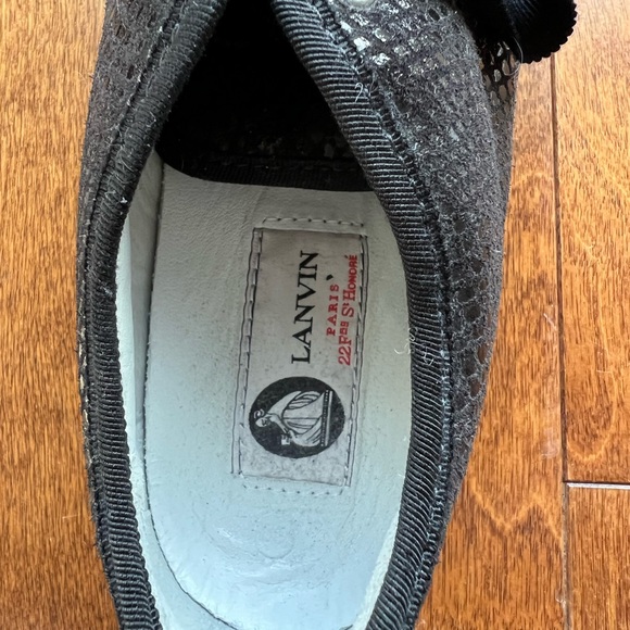 Lanvin black leather lace up - Picture 2 of 3